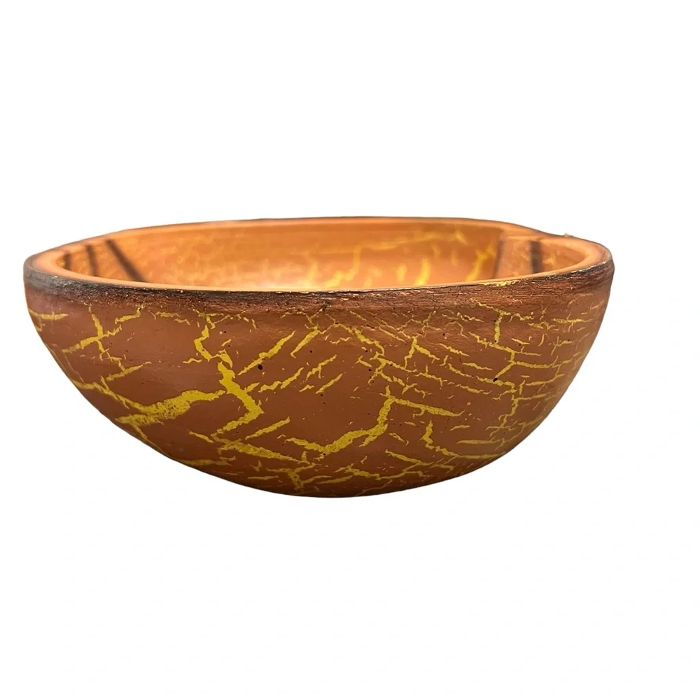 Wooden Pumpkin Bowl - Candy Dish